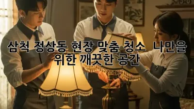 삼척 정상동 현장 맞춤 청소 ✨ 나만을 위한 깨끗한 공간!